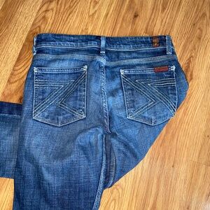 7 For All Mankind Women’s Jeans Size 27 Inseam 34” Waist 28”